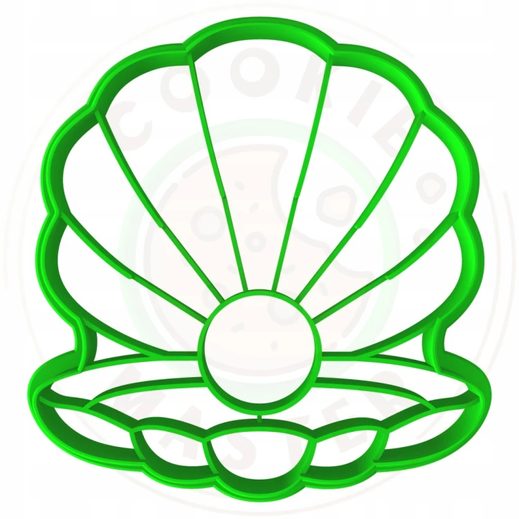 FOREMKA Wykrawacz do Pierników ZWIERZĘTA MORSKIE Ostryga MUSZLA Z PERŁĄ 8cm