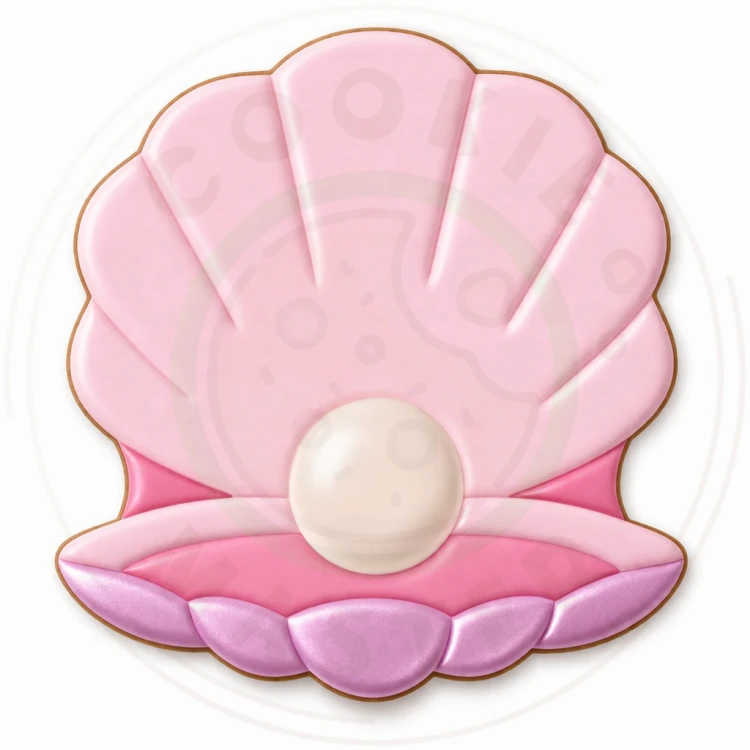 FOREMKA Wykrawacz do Pierników ZWIERZĘTA MORSKIE Ostryga MUSZLA Z PERŁĄ 8cm