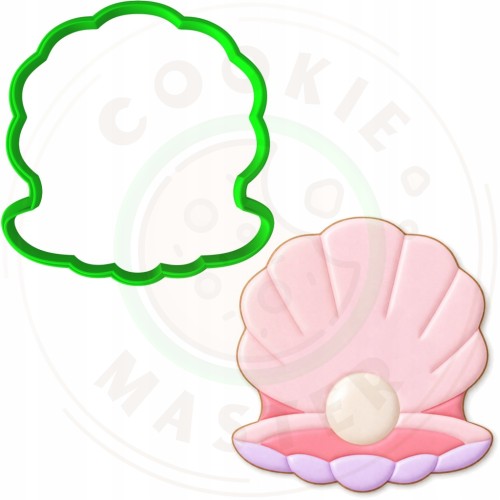 FOREMKA Wykrawacz do Pierników ZWIERZĘTA MORSKIE Ostryga MUSZLA Z PERŁĄ 8cm