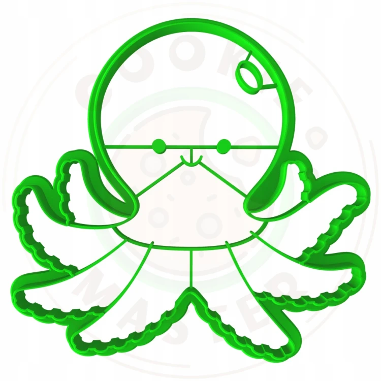 FOREMKA Wykrawacz do Pierników ZWIERZĘTA MORSKIE Lato - OŚMIORNICA 10cm