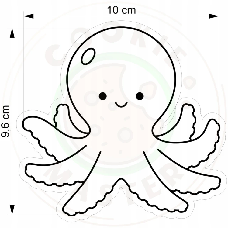 FOREMKA Wykrawacz do Pierników ZWIERZĘTA MORSKIE Lato - OŚMIORNICA 10cm