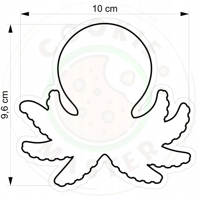 FOREMKA Wykrawacz do Pierników ZWIERZĘTA MORSKIE Lato - OŚMIORNICA 10cm