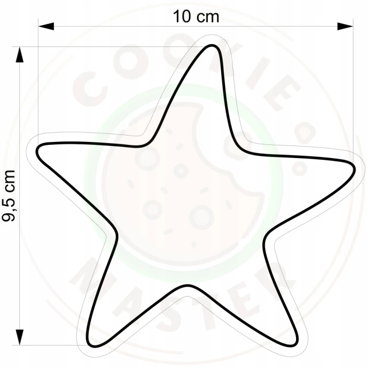 FOREMKA Wykrawacz do Pierników ZWIERZĘTA MORSKIE Lato - ROZGWIAZDA 10cm