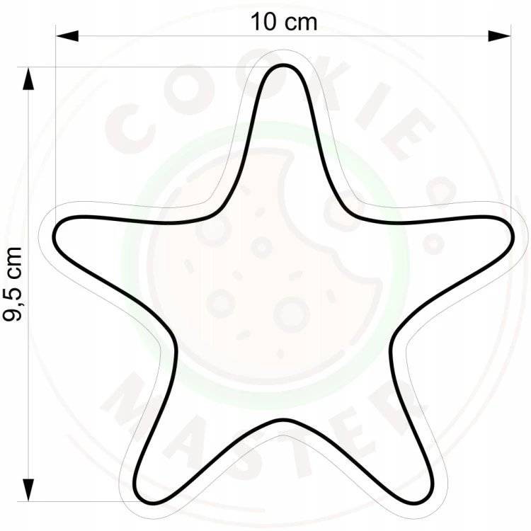 FOREMKA Wykrawacz do Pierników ZWIERZĘTA MORSKIE Lato - ROZGWIAZDA 10cm