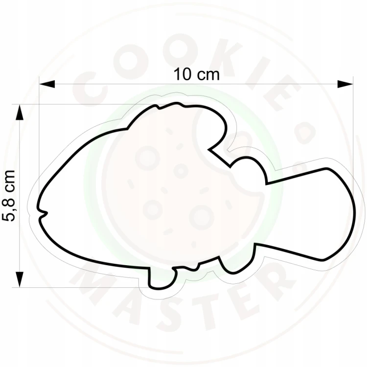FOREMKA Wykrawacz do Pierników ZWIERZĘTA MORSKIE - BŁAZENKA RYBKA NEMO 10cm
