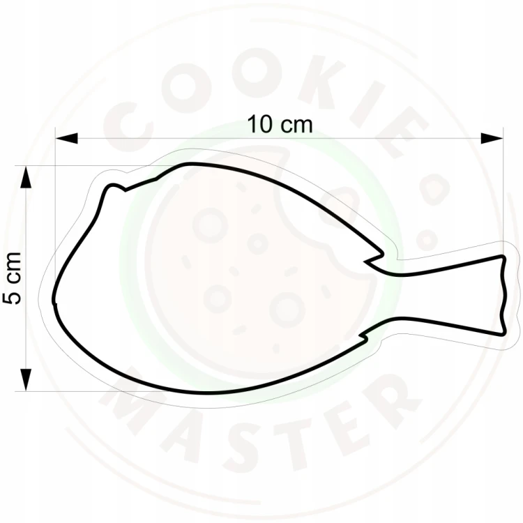 FOREMKA Wykrawacz do Pierników ZWIERZĘTA MORSKIE - Pokolec RYBKA DORY 10cm