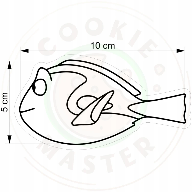 FOREMKA Wykrawacz do Pierników ZWIERZĘTA MORSKIE - Pokolec RYBKA DORY 10cm