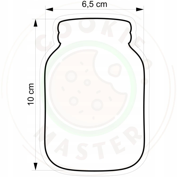 FOREMKA Wykrawacz do Pierników na DZIEŃ BABCI DZIADKA Przetwory SŁOIK 10cm