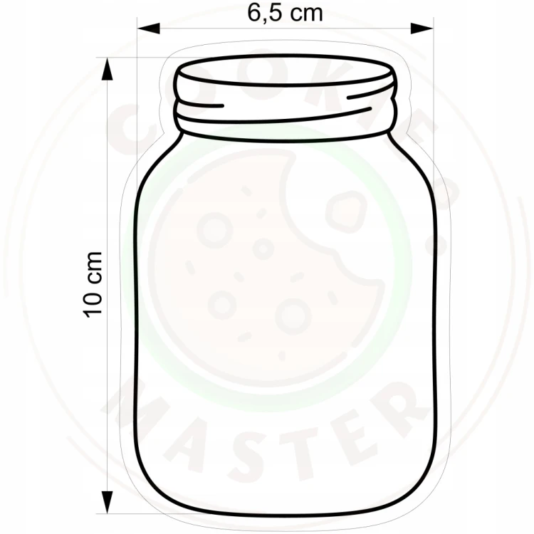 FOREMKA Wykrawacz do Pierników na DZIEŃ BABCI DZIADKA Przetwory SŁOIK 10cm