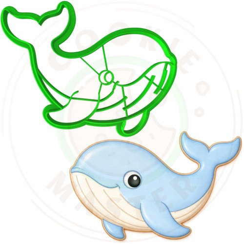 FOREMKA Wykrawacz do Pierników Lato ZWIERZĘTA MORSKIE - WIELORYB WALEŃ 10cm