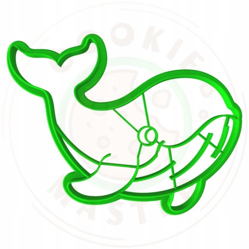 FOREMKA Wykrawacz do Pierników Lato ZWIERZĘTA MORSKIE - WIELORYB WALEŃ 10cm