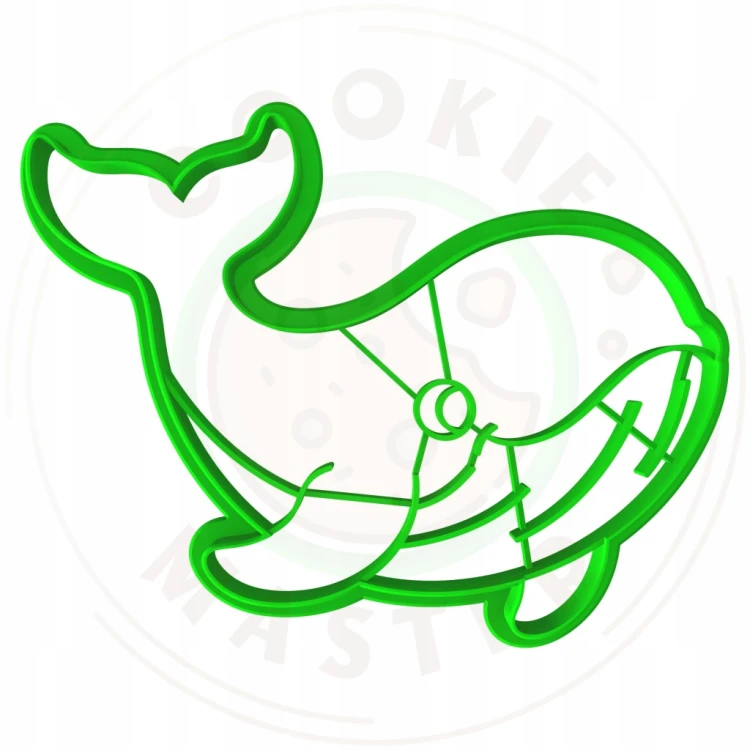 FOREMKA Wykrawacz do Pierników Lato ZWIERZĘTA MORSKIE - WIELORYB WALEŃ 10cm