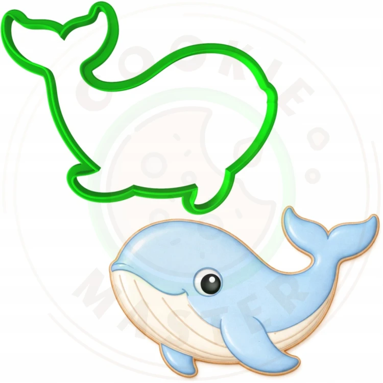 FOREMKA Wykrawacz do Pierników Lato ZWIERZĘTA MORSKIE - WIELORYB WALEŃ 10cm