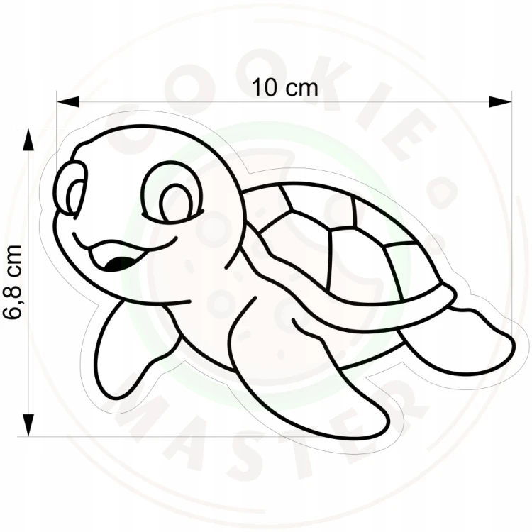 FOREMKA Wykrawacz do Pierników Lato ZWIERZĘTA MORSKIE - ŻÓŁW WODNY 10cm