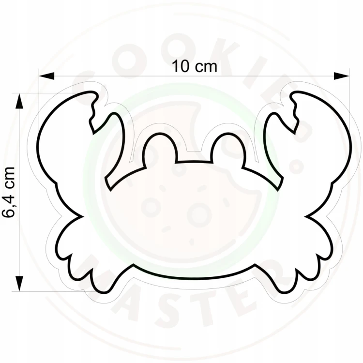 FOREMKA Wykrawacz do Pierników Lato ZWIERZĘTA MORSKIE KRAB 10cm + PRZEPISY