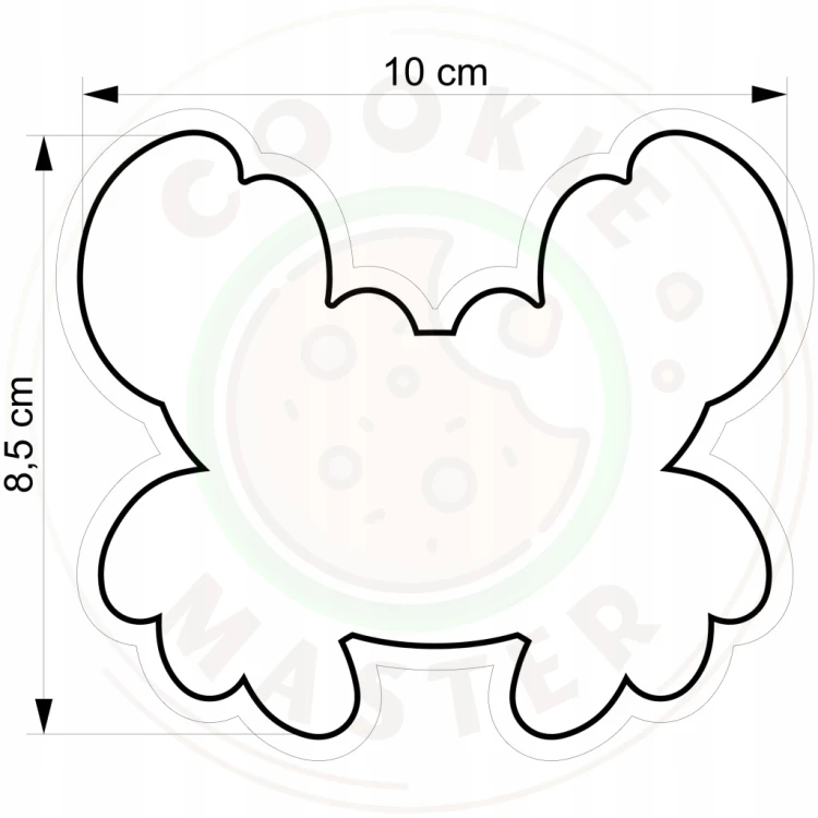 FOREMKA Wykrawacz do Pierników Lato ZWIERZĘTA MORSKIE KRAB 10cm + PRZEPISY