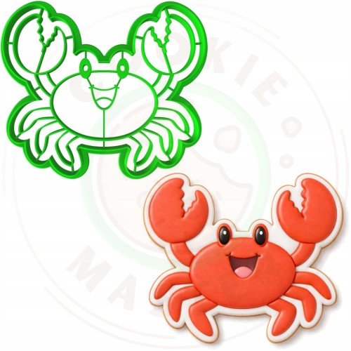 FOREMKA Wykrawacz do Pierników Lato ZWIERZĘTA MORSKIE KRAB 10cm + PRZEPISY