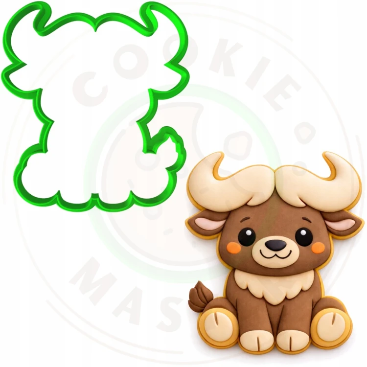 FOREMKA Wykrawacz do Pierników Ciastek ZWIERZĘTA AFRYKA SAFARI BAWÓŁ 9,5cm