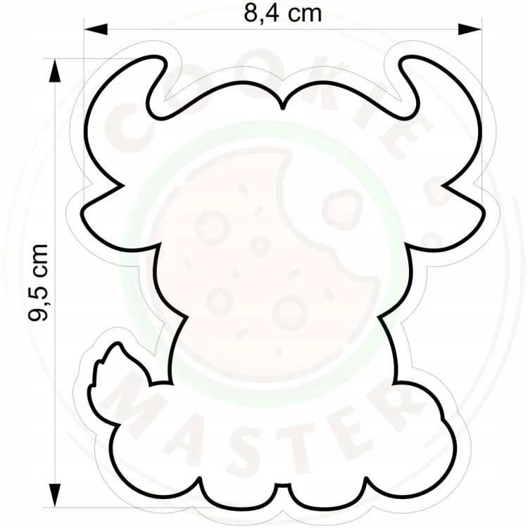FOREMKA Wykrawacz do Pierników Ciastek ZWIERZĘTA AFRYKA SAFARI BAWÓŁ 9,5cm