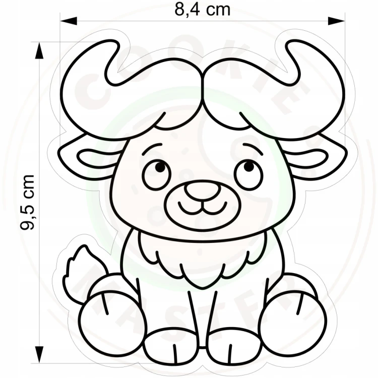 FOREMKA Wykrawacz do Pierników Ciastek ZWIERZĘTA AFRYKA SAFARI BAWÓŁ 9,5cm