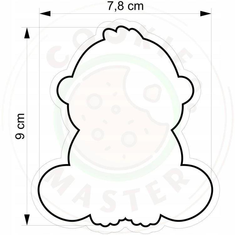 FOREMKA Wykrawacz do Pierników Lato ZWIERZĘTA AFRYKA GORYL 9cm + Przepisy