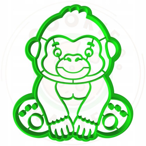 FOREMKA Wykrawacz do Pierników Lato ZWIERZĘTA AFRYKA GORYL 9cm + Przepisy