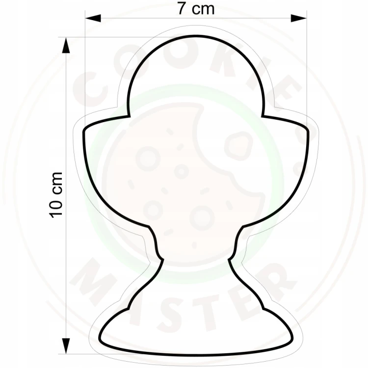FOREMKA Wykrawacz do Pierników KOMUNIA - Kielich z hostią 10cm + Przepisy