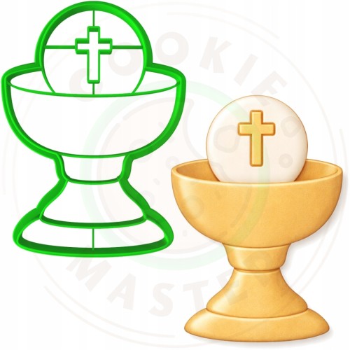 FOREMKA Wykrawacz do Pierników KOMUNIA - Kielich z hostią 10cm + Przepisy