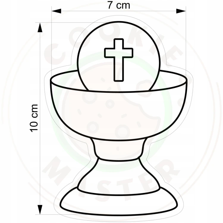 FOREMKA Wykrawacz do Pierników KOMUNIA - Kielich z hostią 10cm + Przepisy
