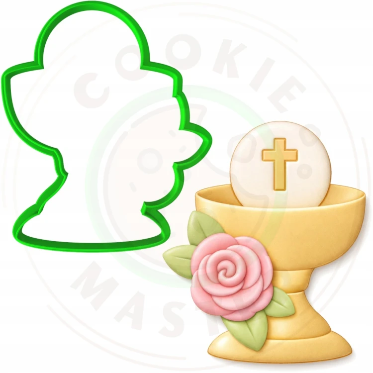 FOREMKA Wykrawacz do Pierników KOMUNIA - Kielich z hostią 10cm + Przepisy