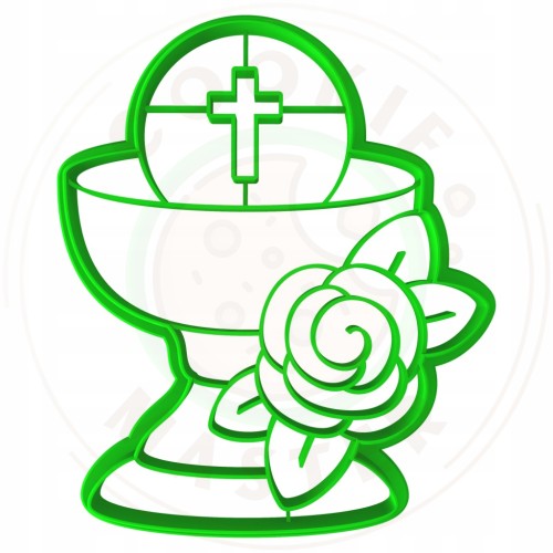 FOREMKA Wykrawacz do Pierników KOMUNIA - Kielich z hostią 10cm + Przepisy