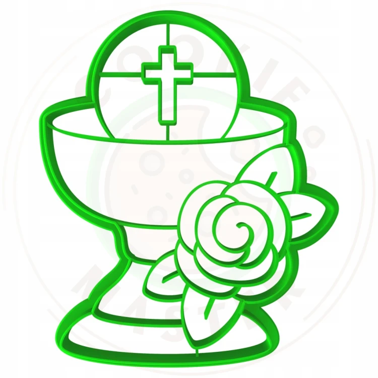 FOREMKA Wykrawacz do Pierników KOMUNIA - Kielich z hostią 10cm + Przepisy