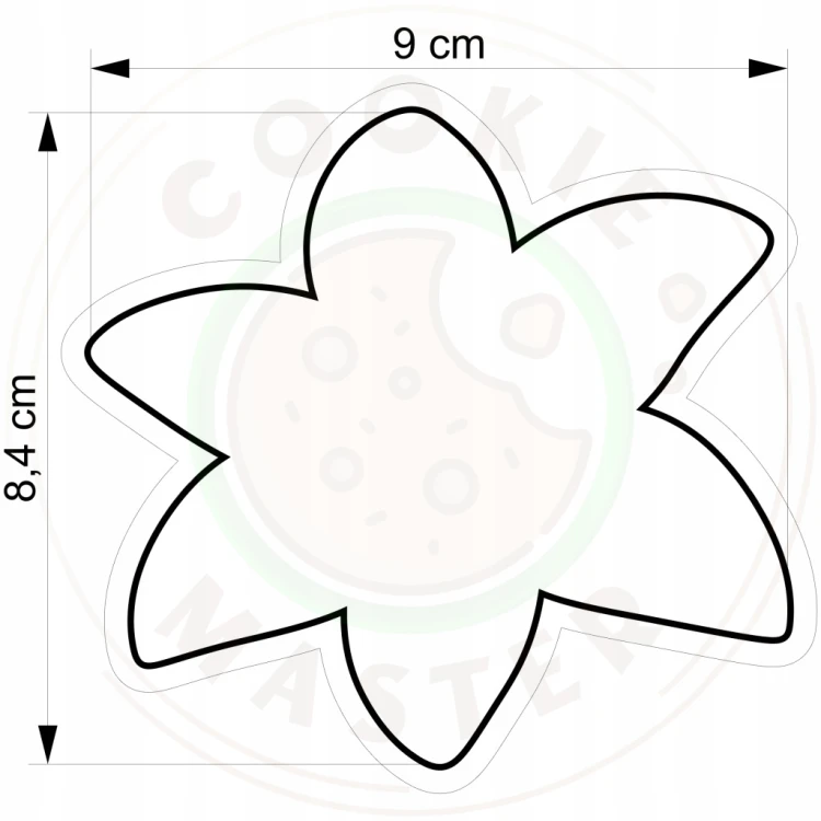 FOREMKA WIELKANOCNA Wykrawacz Pierników WIELKANOC Kwiat Lilia KWIATEK 9cm