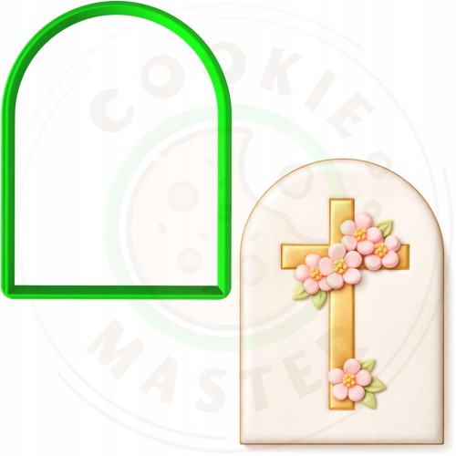 FOREMKA Wykrawacz Pierników KOMUNIA - Etykieta Plakietka Ramka życzenia 8cm