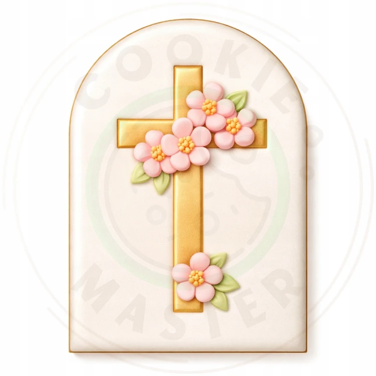 FOREMKA Wykrawacz Pierników KOMUNIA - Etykieta Plakietka Ramka życzenia 8cm