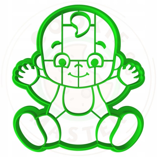 FOREMKA Wykrawacz do Pierników BABY SHOWER Bociankowe BOBAS 9cm + Przepisy