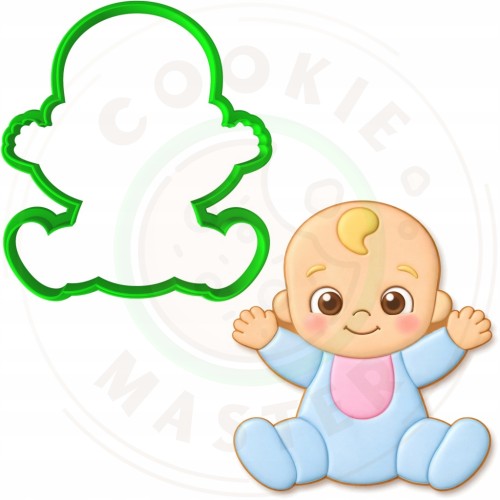 FOREMKA Wykrawacz do Pierników BABY SHOWER Bociankowe BOBAS 9cm + Przepisy