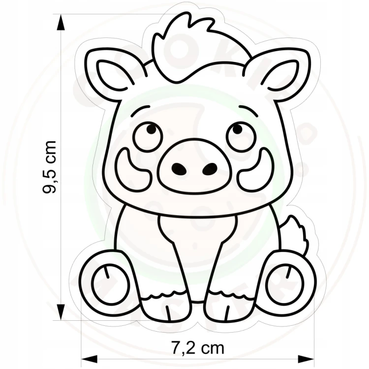 FOREMKA Wykrawacz do Pierników Lato ZWIERZĘTA AFRYKA GUZIEC 9,5cm + Przepis