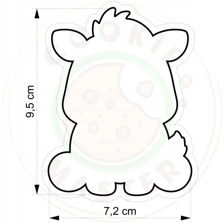 FOREMKA Wykrawacz do Pierników Lato ZWIERZĘTA AFRYKA GUZIEC 9,5cm + Przepis