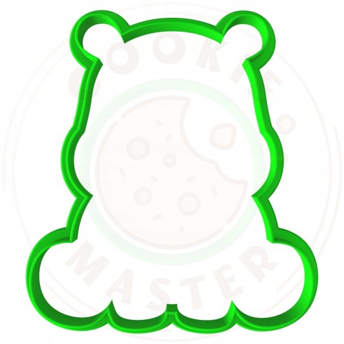 FOREMKA Wykrawacz do Pierników ZWIERZĘTA AFRYKA HIPOPOTAM 9cm + Przepisy