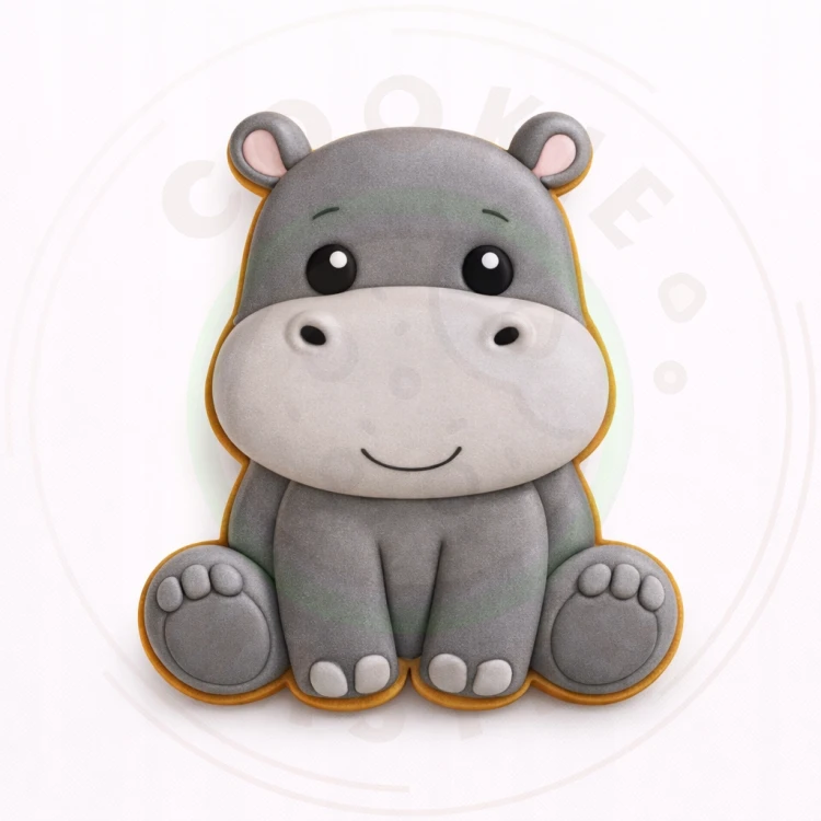 FOREMKA Wykrawacz do Pierników ZWIERZĘTA AFRYKA HIPOPOTAM 9cm + Przepisy