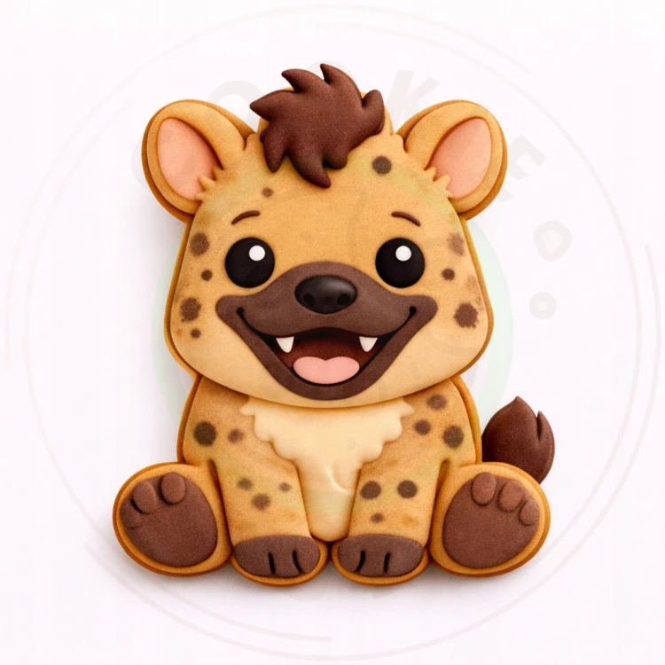 FOREMKA Wykrawacz do Pierników Lato ZWIERZĘTA AFRYKA HIENA 9cm + Przepisy