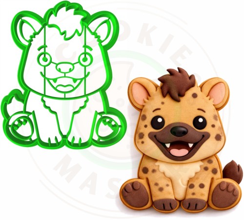 FOREMKA Wykrawacz do Pierników Lato ZWIERZĘTA AFRYKA HIENA 9cm + Przepisy