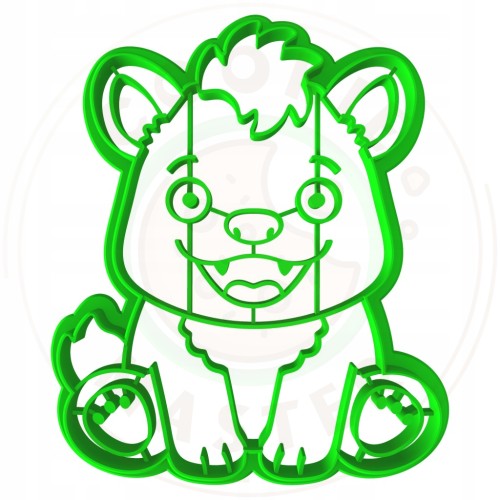 FOREMKA Wykrawacz do Pierników Lato ZWIERZĘTA AFRYKA HIENA 9cm + Przepisy