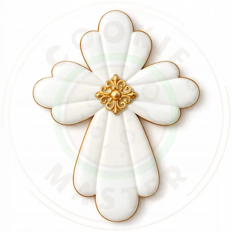 FOREMKA Wykrawacz do Pierników i Ciastek KOMUNIA - Krzyż 8cm + Przepisy