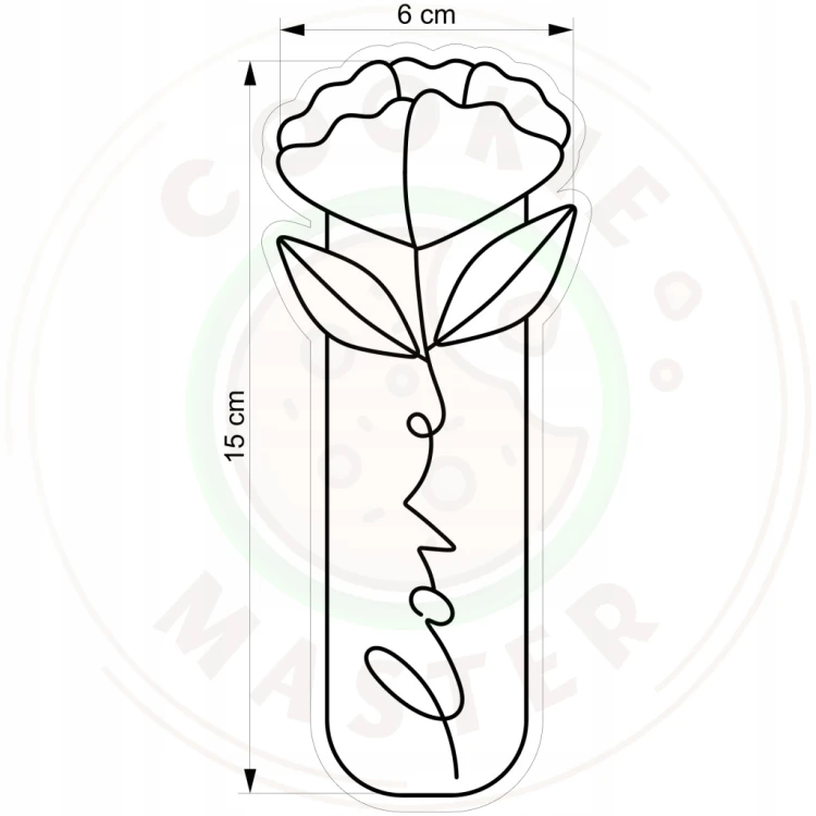 FOREMKA WIELKANOCNA Wykrawacz na DZIEŃ MATKI MAMY Kwiat KWIATEK LOVE 15cm