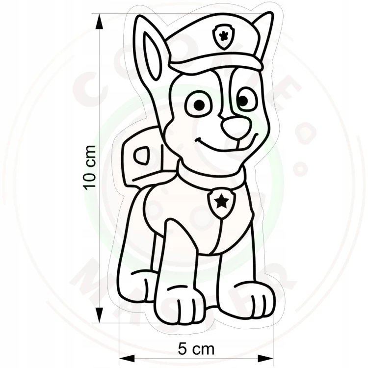 FOREMKA Wykrawacz do Pierników Bajka PSI PATROL Chase 10cm + Przepisy