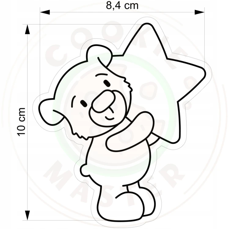 FOREMKA Wykrawacz do Pierników DZIEŃ BABCI DZIADKA I TATY Pluszak MIŚ 10cm