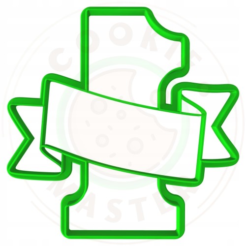 FOREMKA Wykrawacz do Pierników na BABY SHOWER Roczek JEDYNKA ZE WSTĘGĄ 10cm