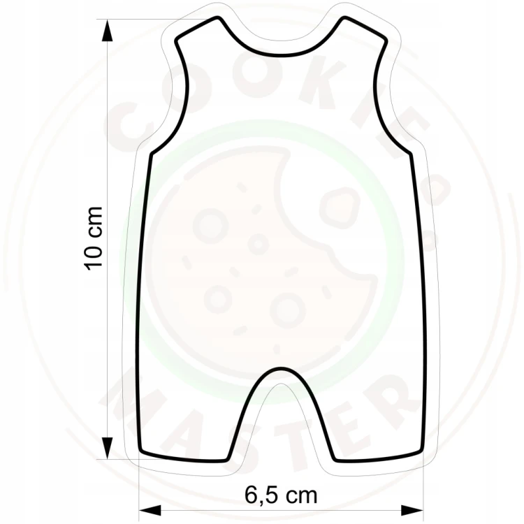 FOREMKA Wykrawacz do Pierników BABY SHOWER Bociankowe Body ŚPIOSZKI 10cm